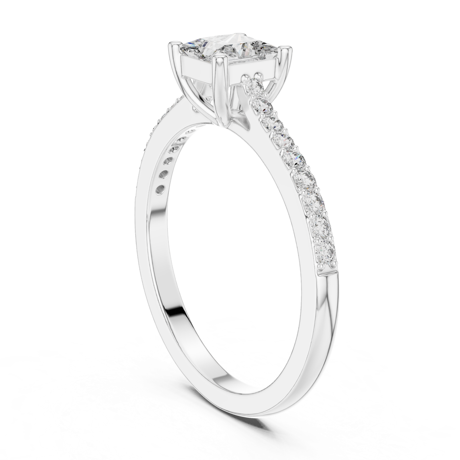 Gold Ring L28-111, White Gold