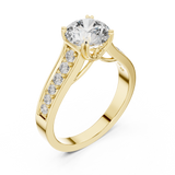 Gold Ring DDLR-190, Yellow Gold, view 2
