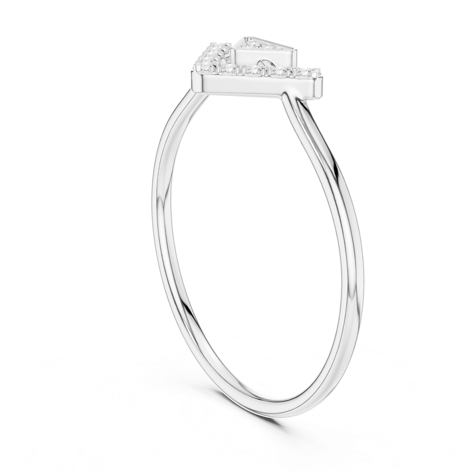 Gold Ring HLR-200, White Gold