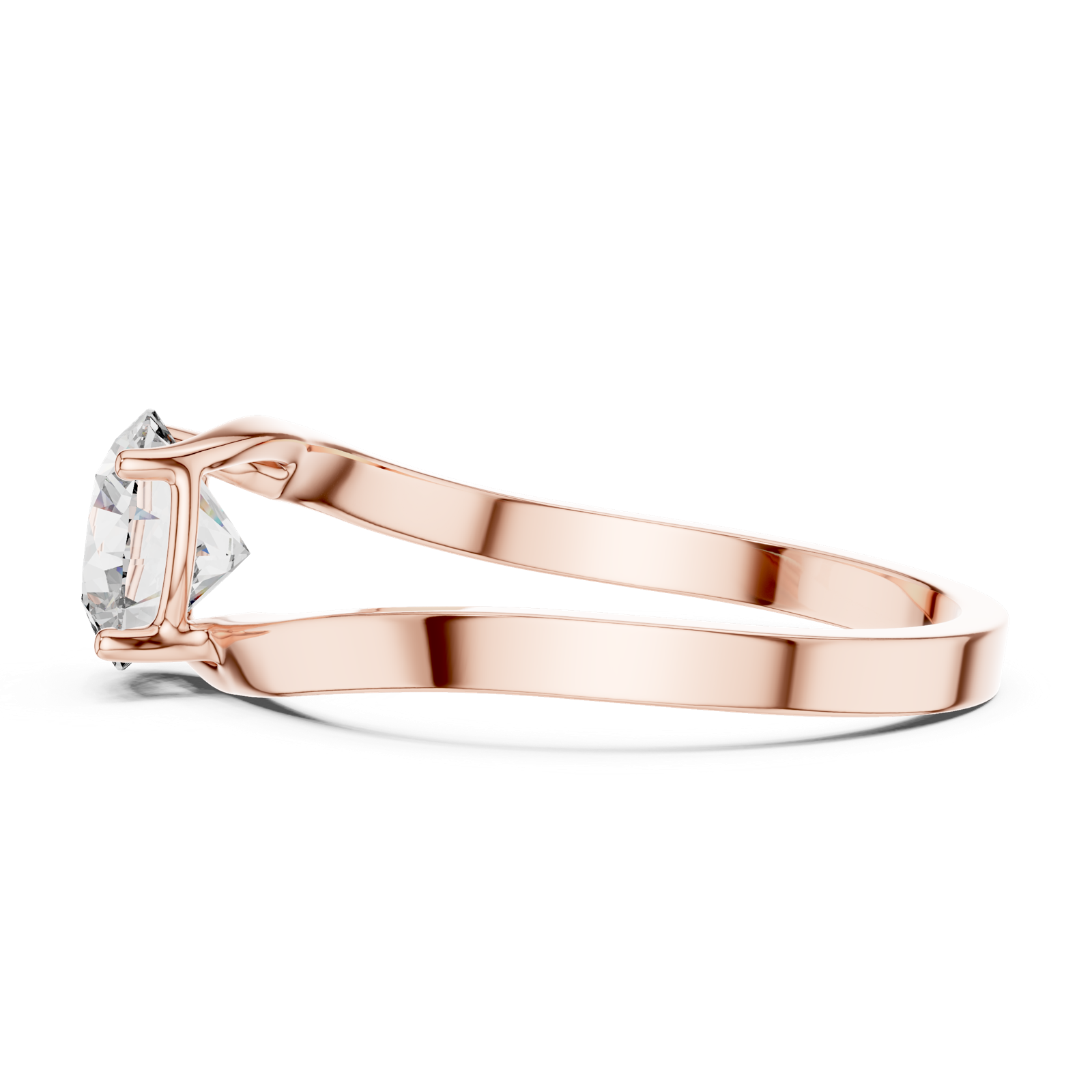Gold Ring LR-0023, Rose Gold, view 3