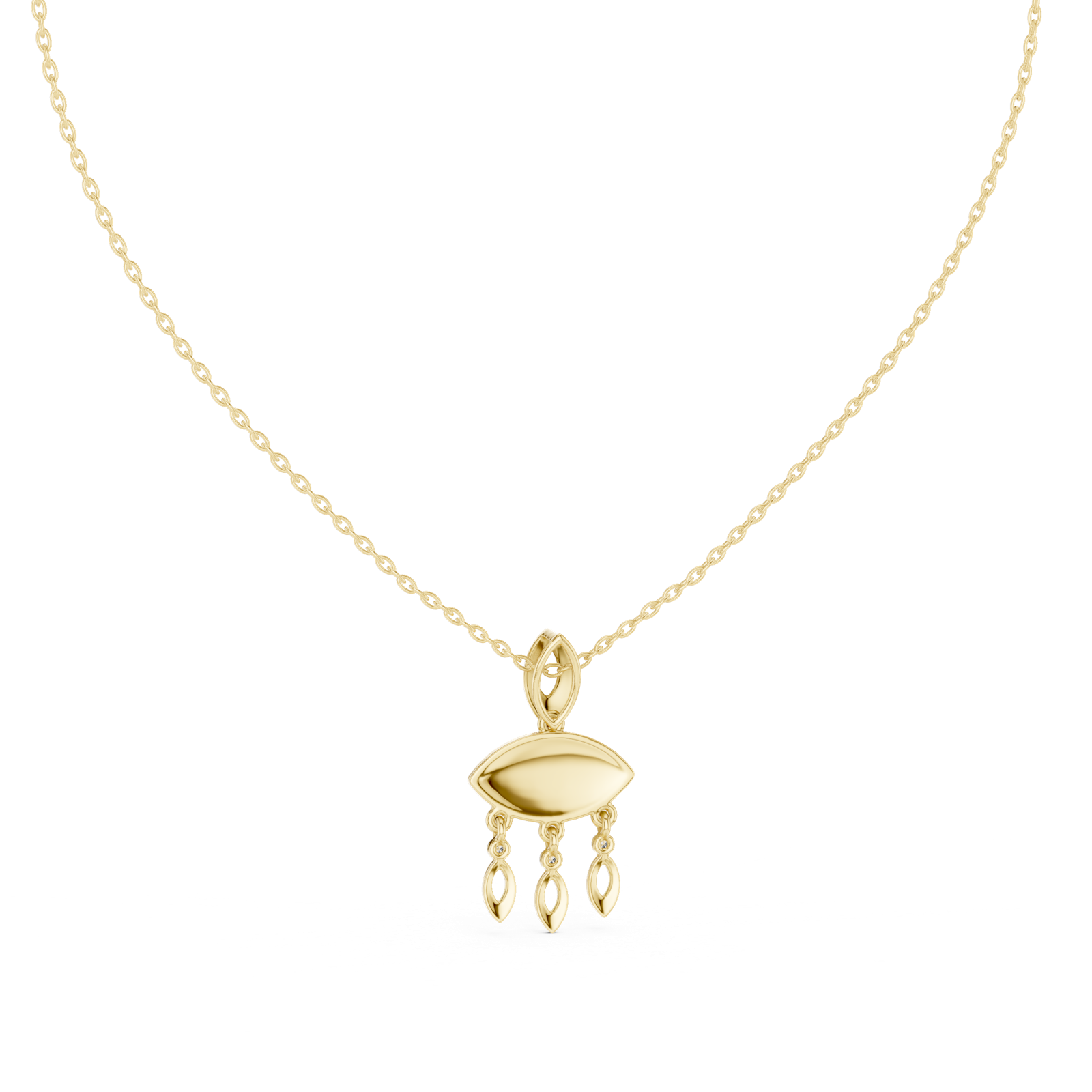 Gold Pendant 12-10012P, Yellow Gold