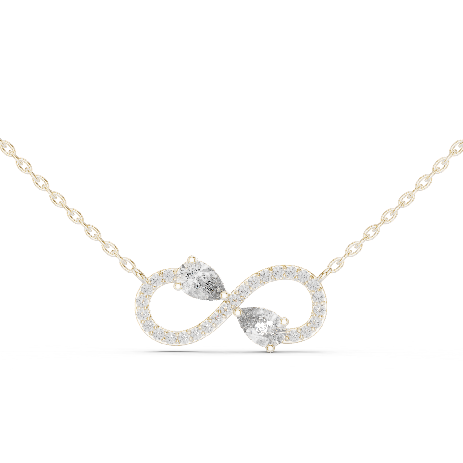Gold Pendant GPD-0016, White Gold