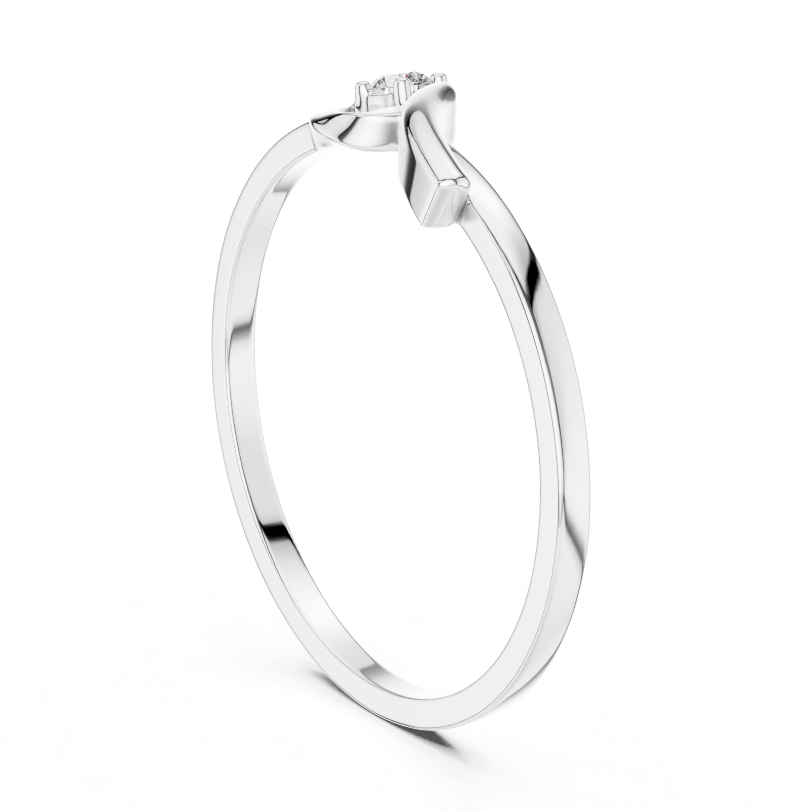 Gold Ring DR-6178, White Gold