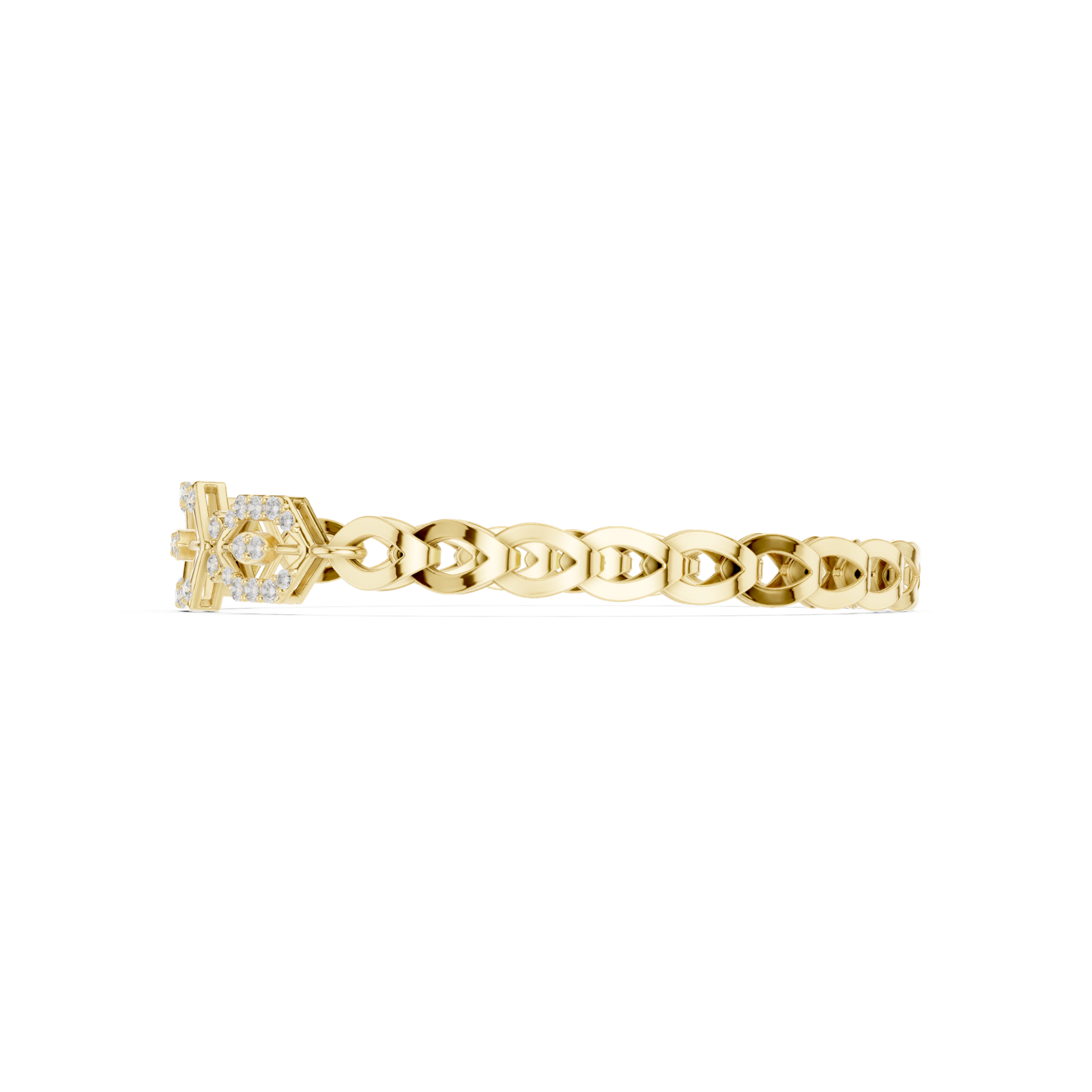 Gold Bracelet SBWB (21), Yellow Gold, view 3