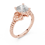 Gold Ring DDLR-049, Rose Gold, view 2