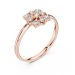 Gold Ring Ledis Ring, Rose Gold, view 2