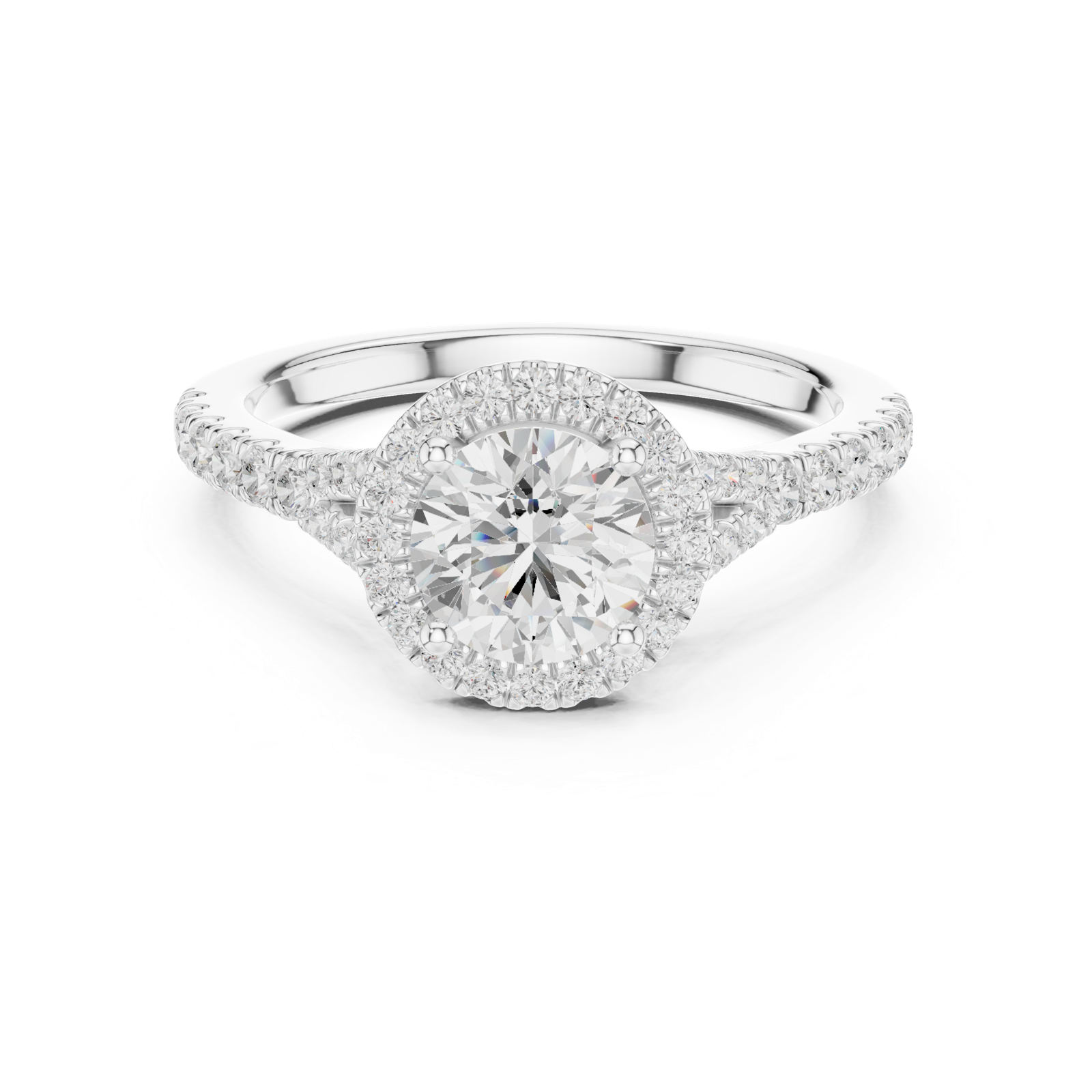 Gold Ring DDLR-914, White Gold, view 4