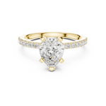 Gold Ring DDLR-889, Yellow Gold, view 4