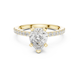 Gold Ring DDLR-889, Yellow Gold, view 4