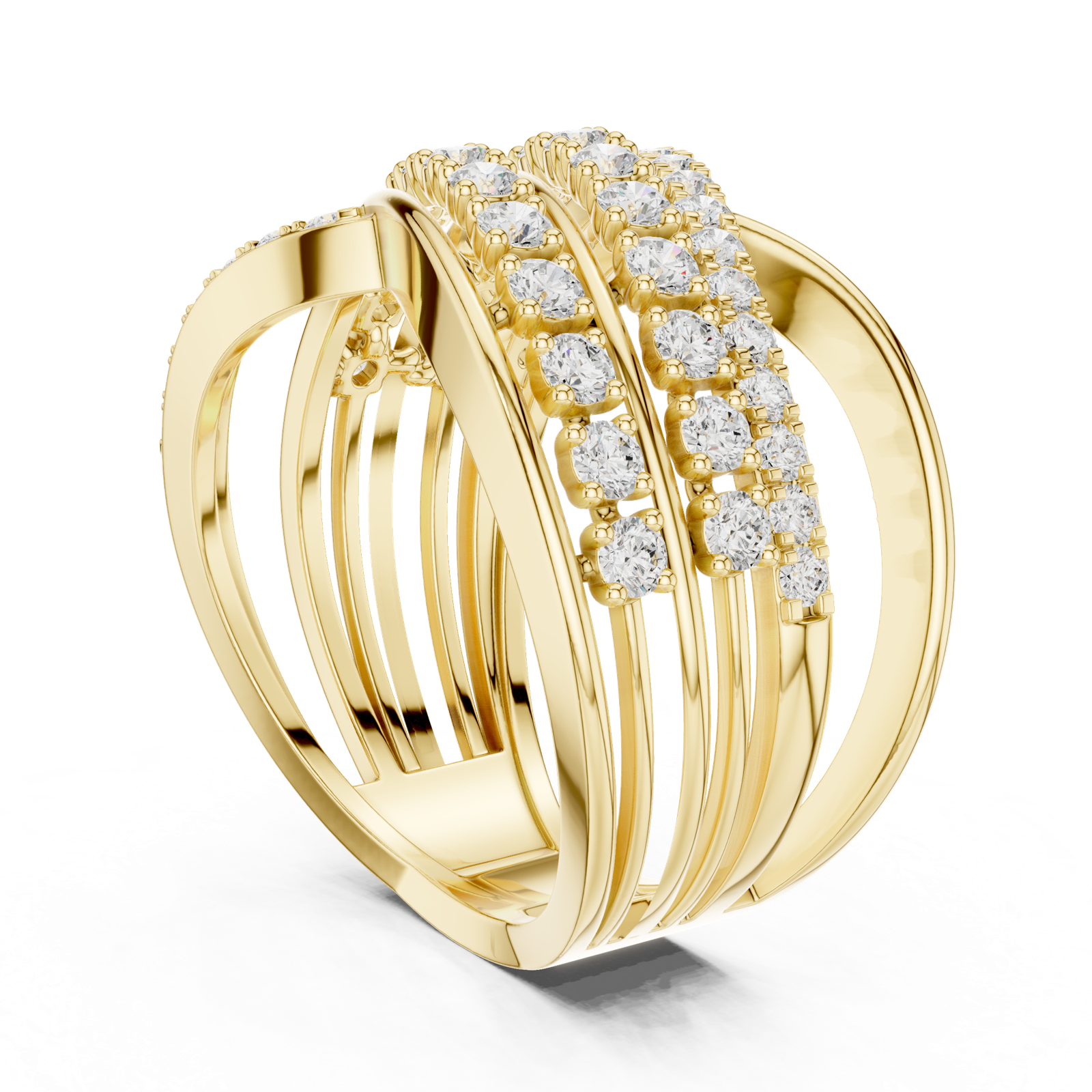 Gold Ring DDLR-820, Yellow Gold, view 1