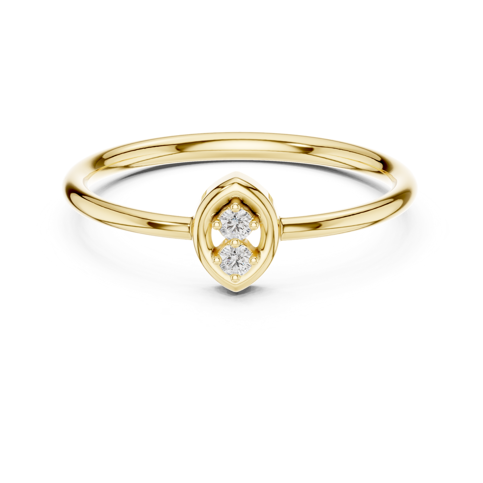 Gold Ring LR-01 (96), Yellow Gold, view 4
