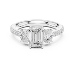 Gold Ring DDLR-706, White Gold, view 4