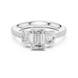 Gold Ring DDLR-706, White Gold, view 4
