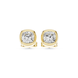 Gold Jewelry, Cushion center stone, Yellow Gold, view 4