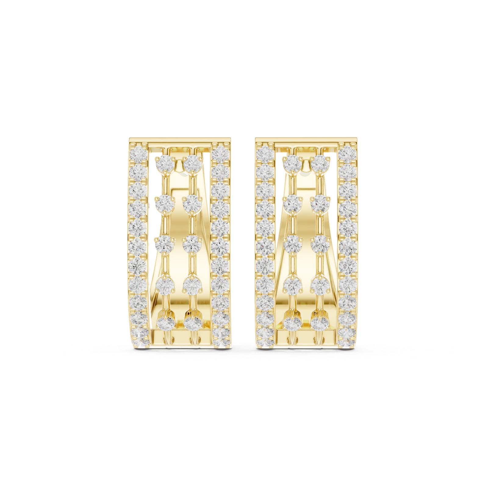 Gold Earrings 9-10001E, Yellow Gold