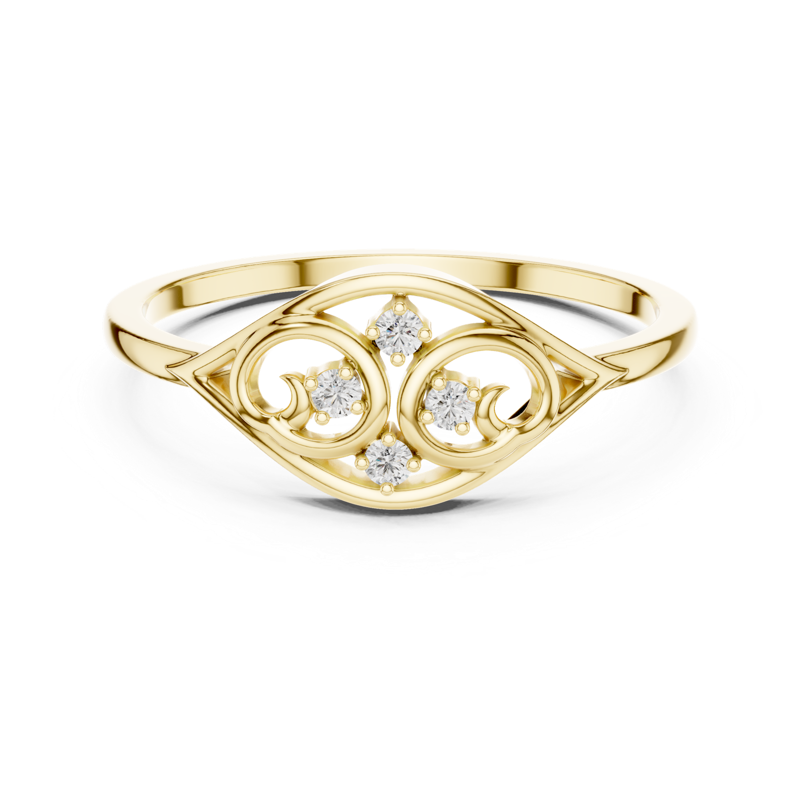 Gold Ring DR-6276, Yellow Gold
