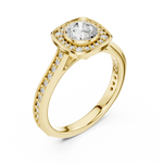 Gold Ring LR-0240, Yellow Gold, view 2