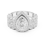 Gold Ring DDLR-296, White Gold, view 4