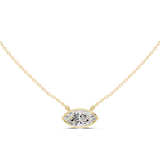 Gold Jewelry DDPO-007, Marquise center stone, Yellow Gold, view 4
