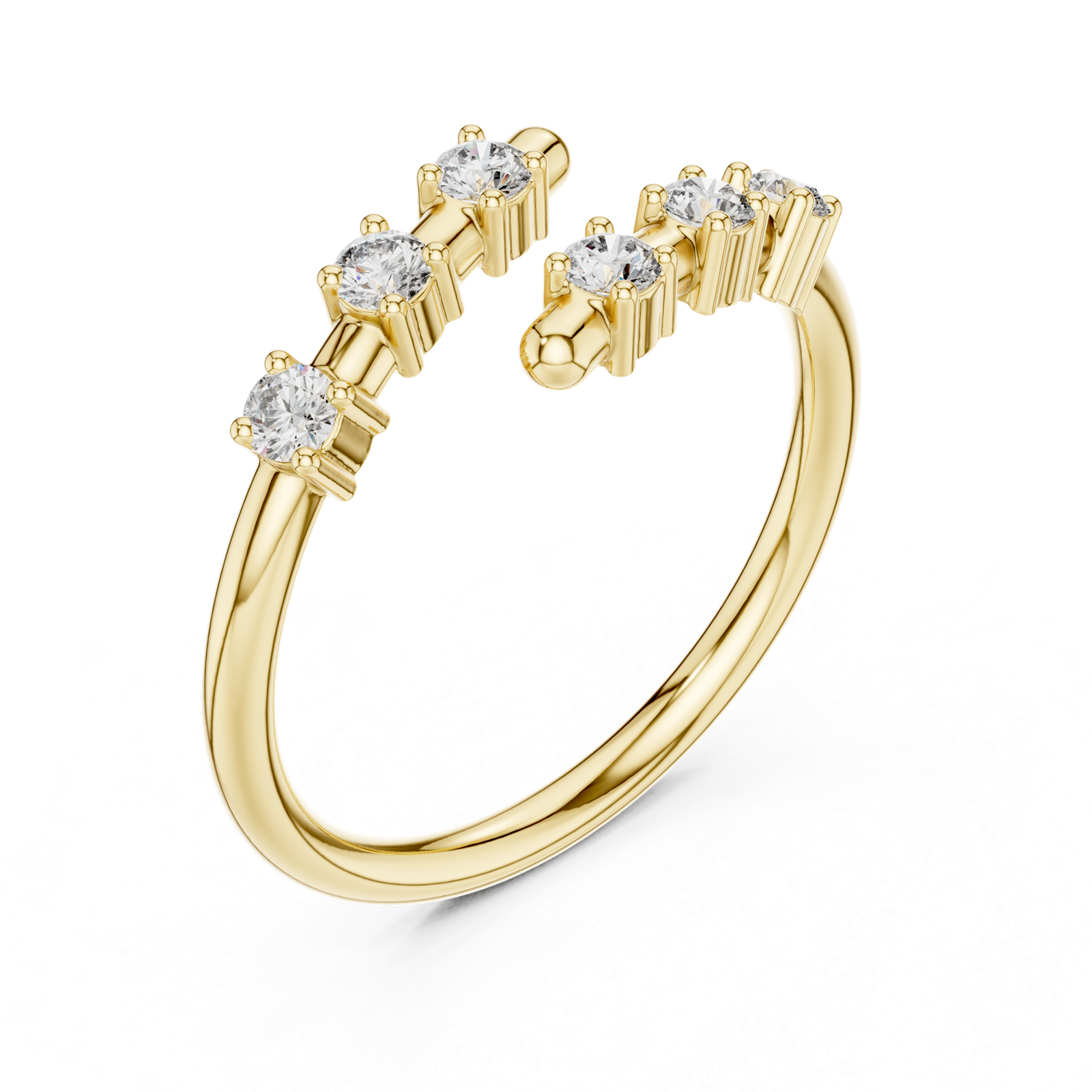 Gold Ring L28-15, Yellow Gold, view 2