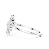 Gold Ring DR-6279, White Gold, view 3