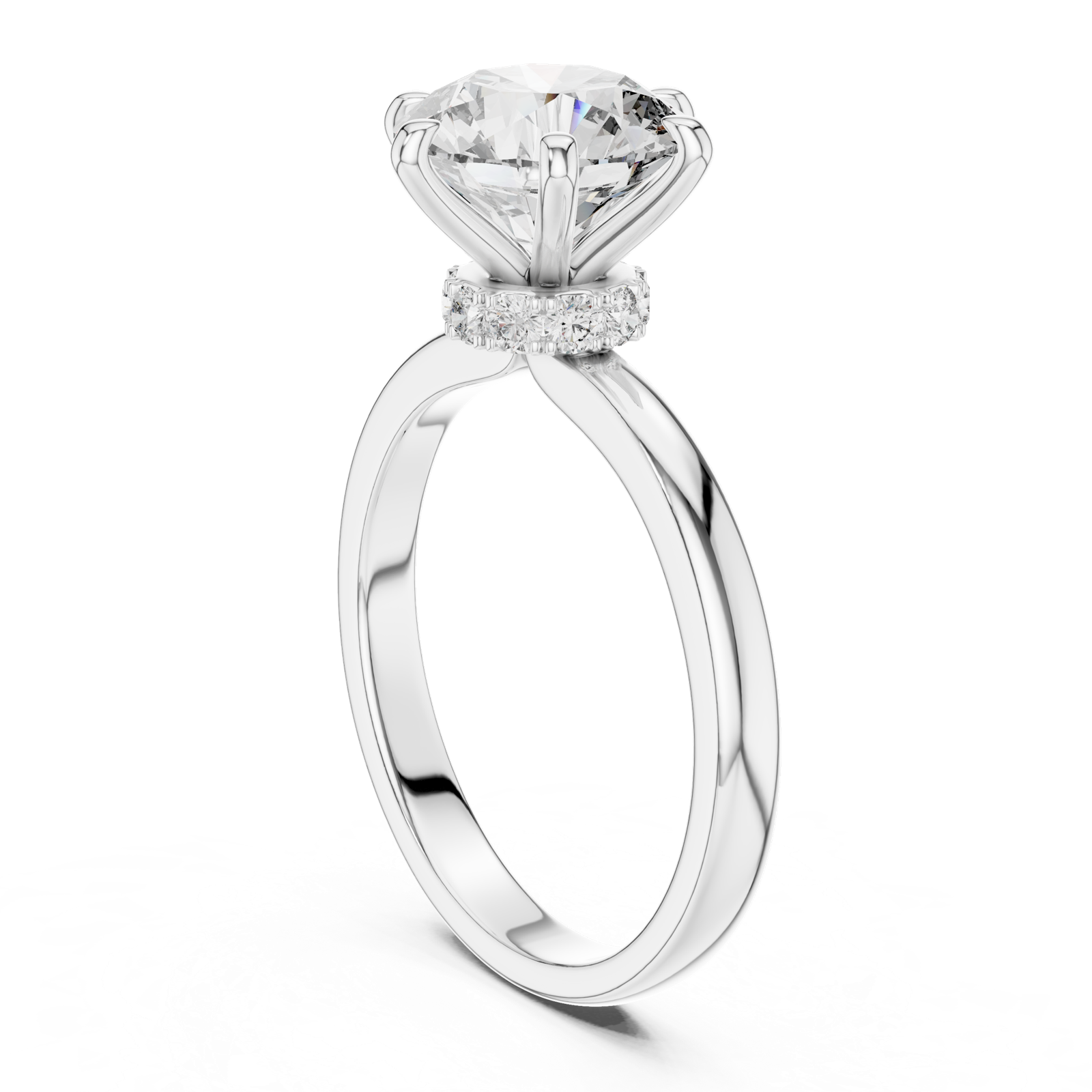 Gold Ring LR-0171, White Gold