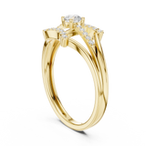 Gold Ring DDLR-843, Yellow Gold, view 1
