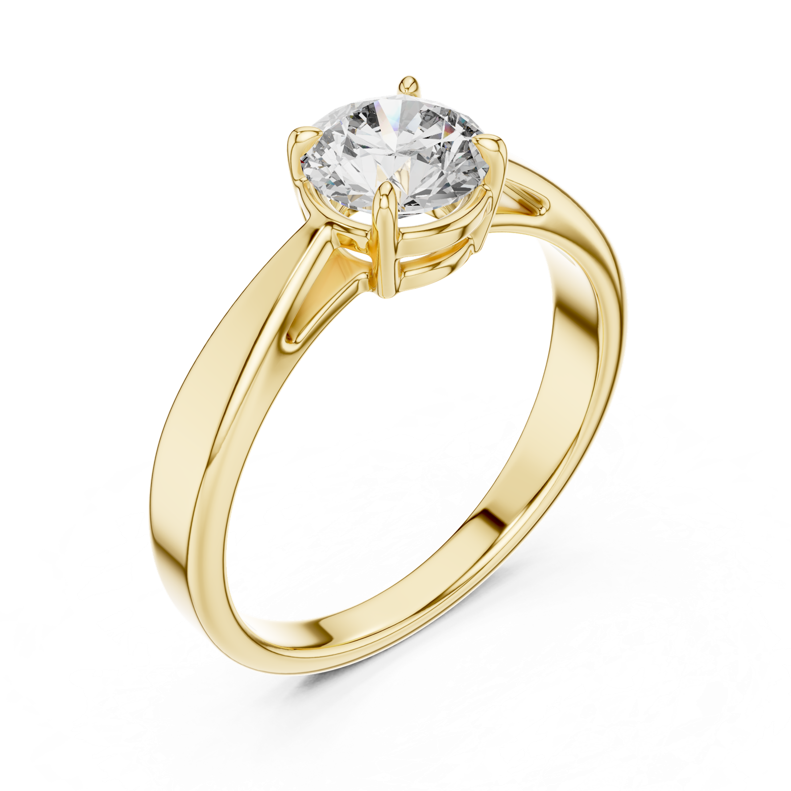 Gold Ring LR-0003, Yellow Gold, view 2