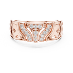 Gold Ring LR-01 (32), Rose Gold, view 4