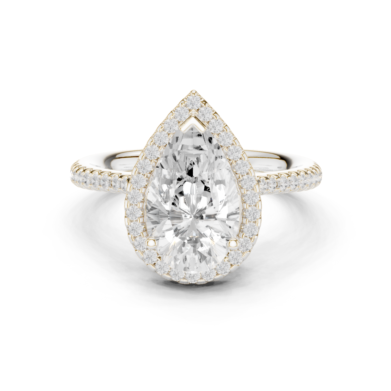 Gold Ring DDLR-747, White Gold