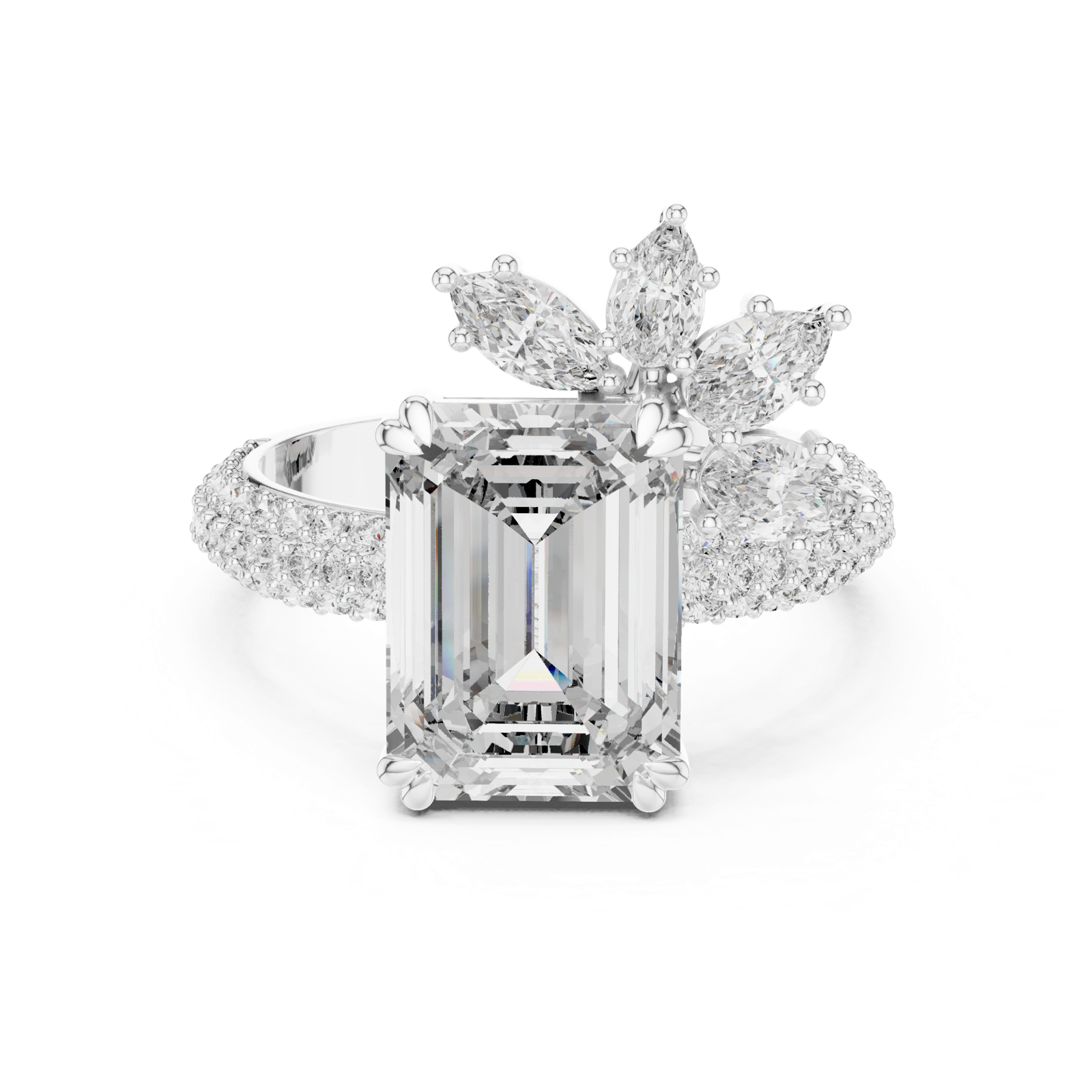 Gold Pendant 9-10029L_25, White Gold