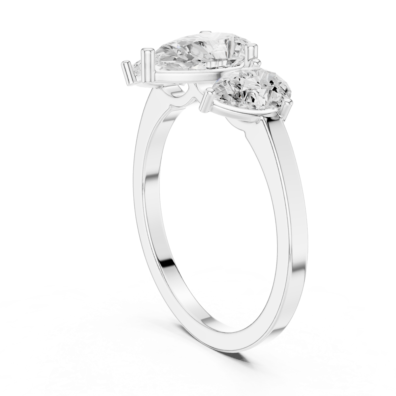 Gold Ring DDLR-1089, White Gold, view 1