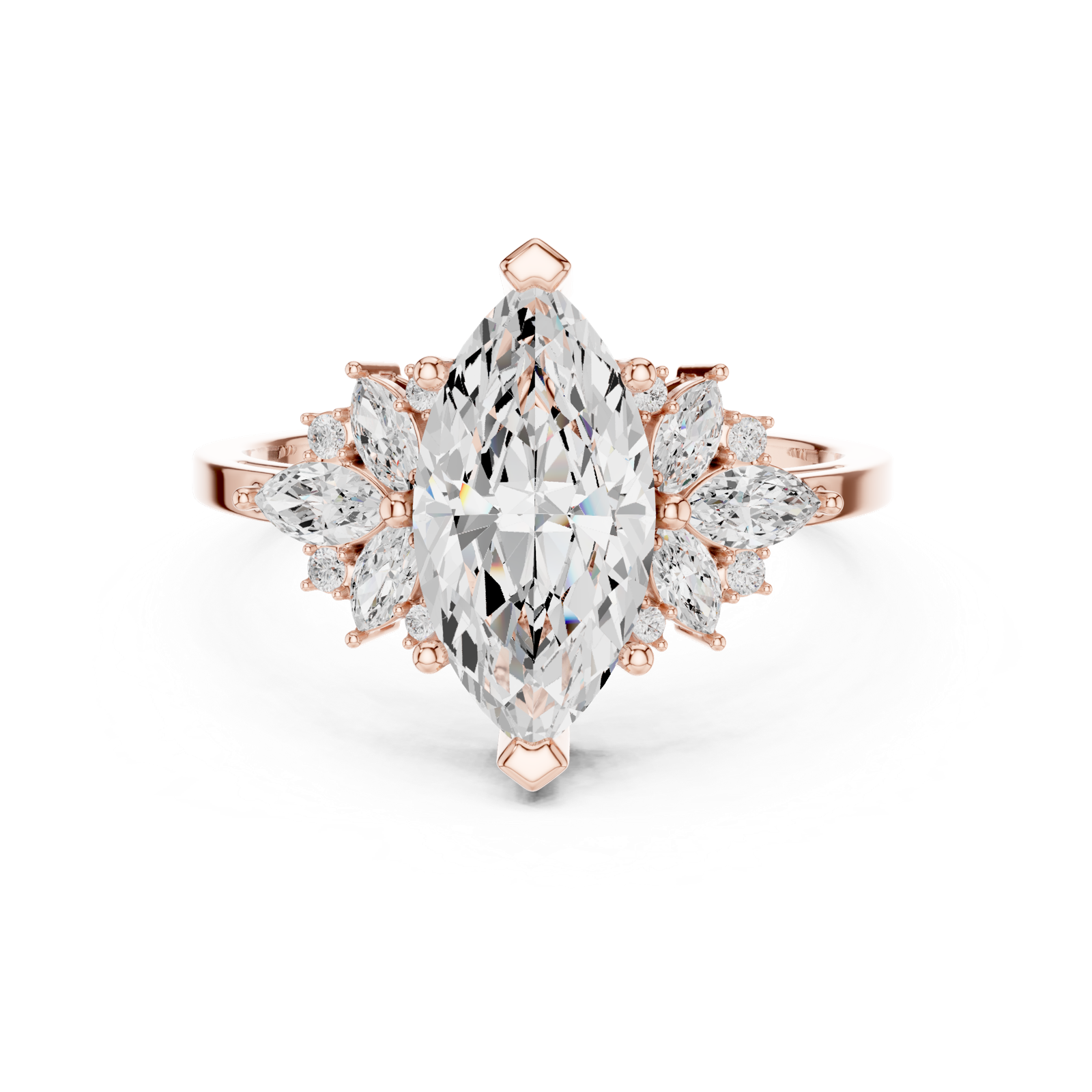 Gold Ring SBWR(56), Rose Gold, view 4