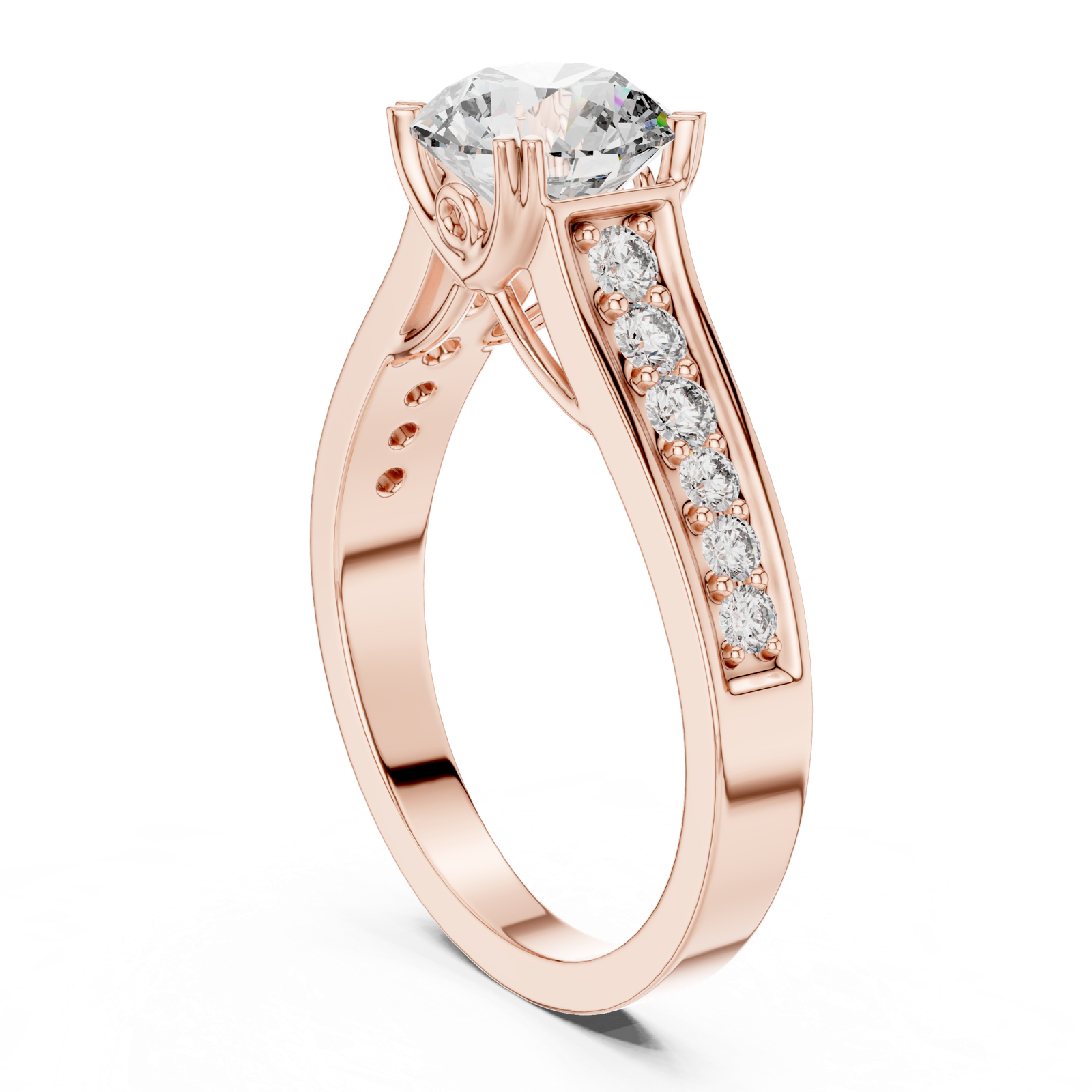Gold Ring DDLR-190, Rose Gold