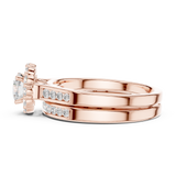 Gold Ring LR-0269, Rose Gold, view 3