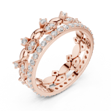 Gold Ring R31, Rose Gold, view 2