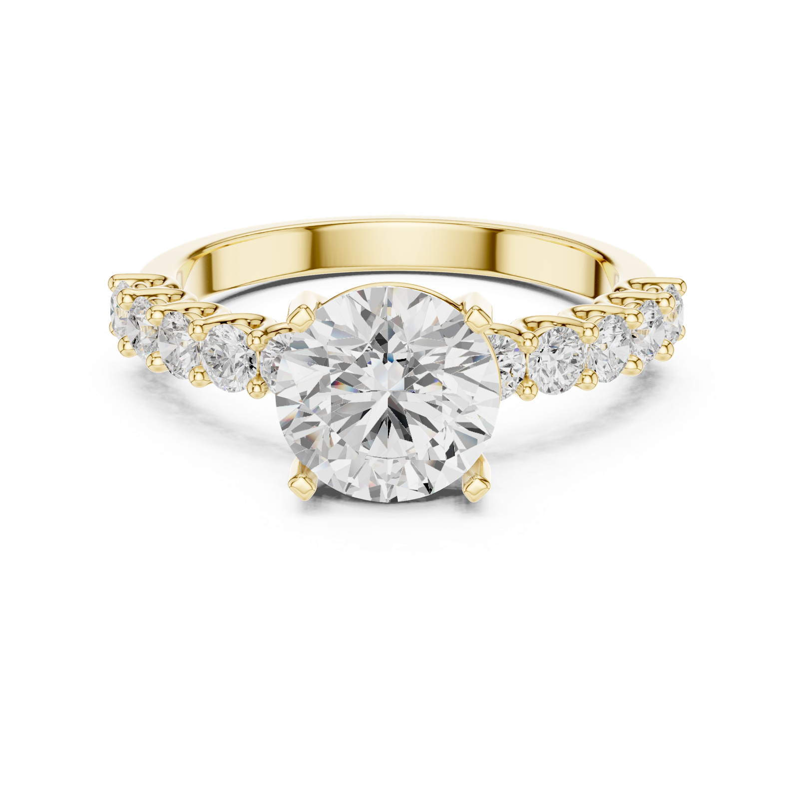 Gold Ring DDLR-819, Yellow Gold, view 4