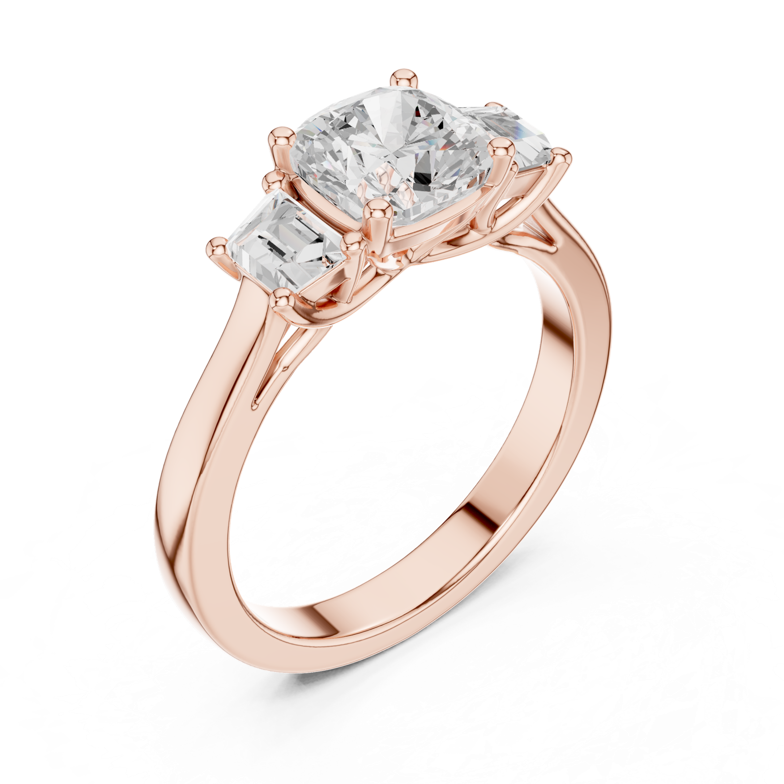 Gold Ring DDLR-265, Rose Gold, view 2