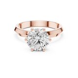 Gold Ring DDLR-694, Rose Gold, view 4