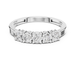 Gold Ring JLR-18, White Gold, view 4