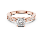 Gold Ring DDLR-524, Rose Gold, view 4