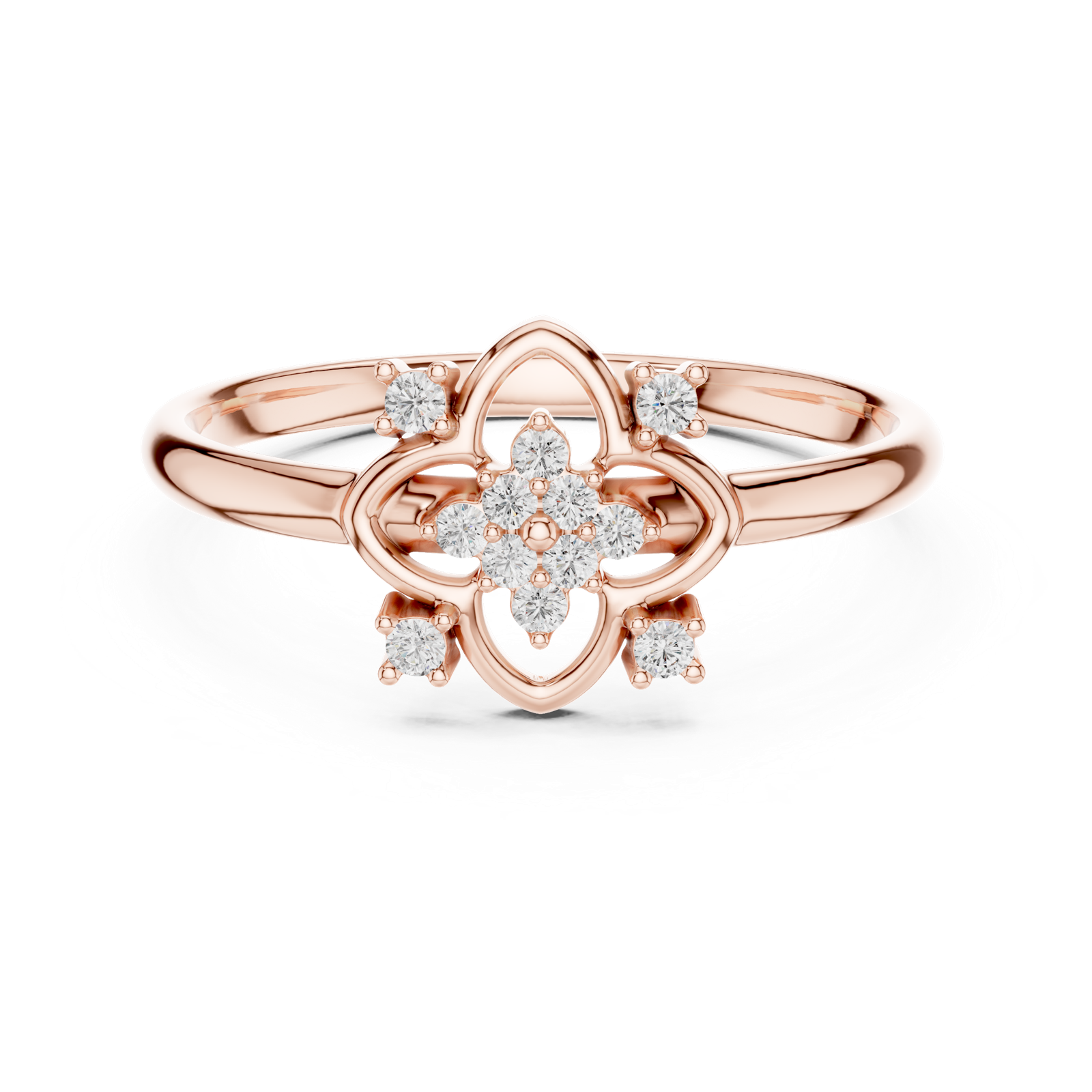 Gold Ring 1 (343), Rose Gold, view 4