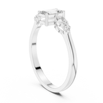 Gold Ring HLR-68, White Gold, view 1