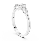 Gold Ring HLR-68, White Gold, view 1