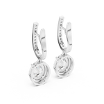 Gold Earrings 3-10009E_137_M, White Gold, view 3