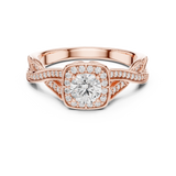 Gold Ring LR-0259, Rose Gold, view 4
