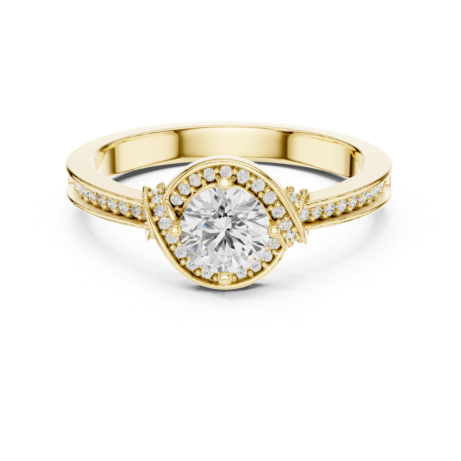 Gold Ring LR-0332, Yellow Gold, view 4
