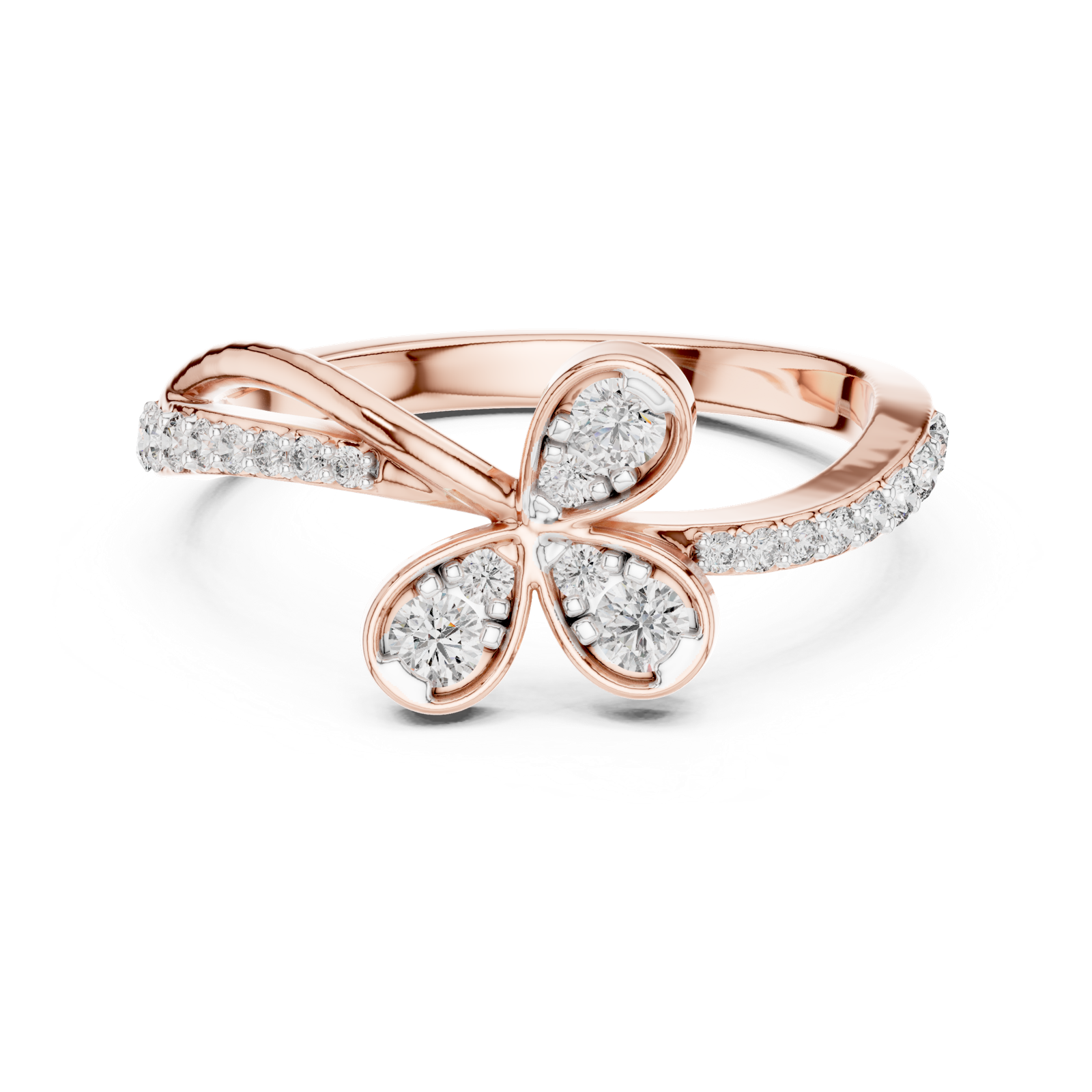 Gold Ring 12-10067@L, Rose Gold