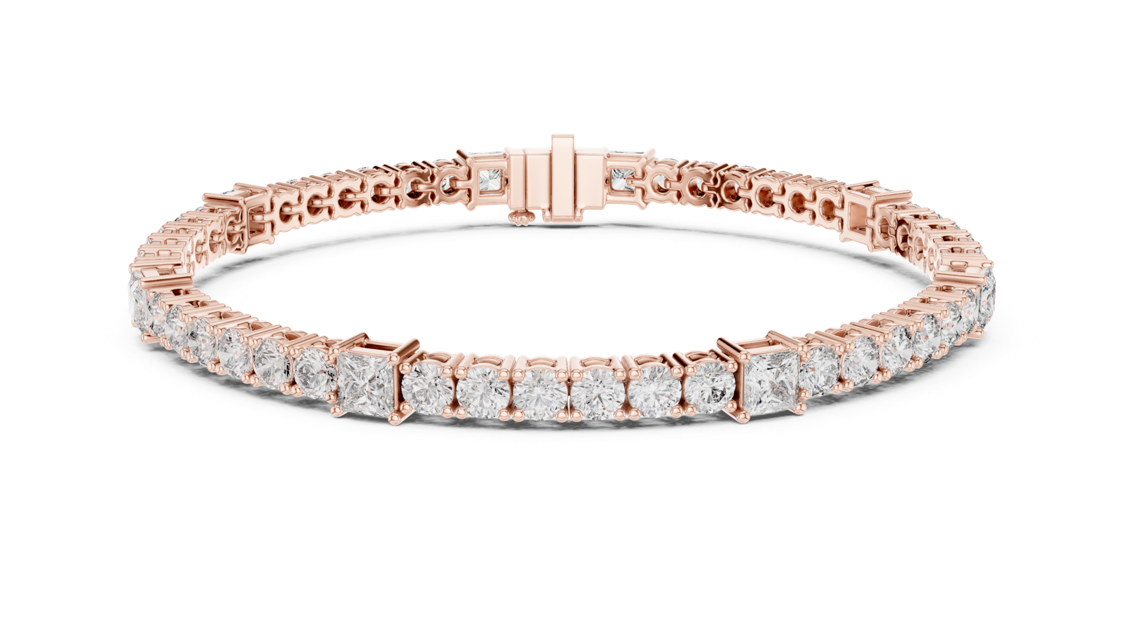 Gold Bracelet GLBR-0014, Rose Gold, view 4