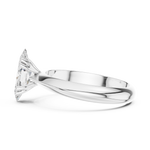 Gold Jewelry L36-8, Marquise center stone, White Gold, view 3